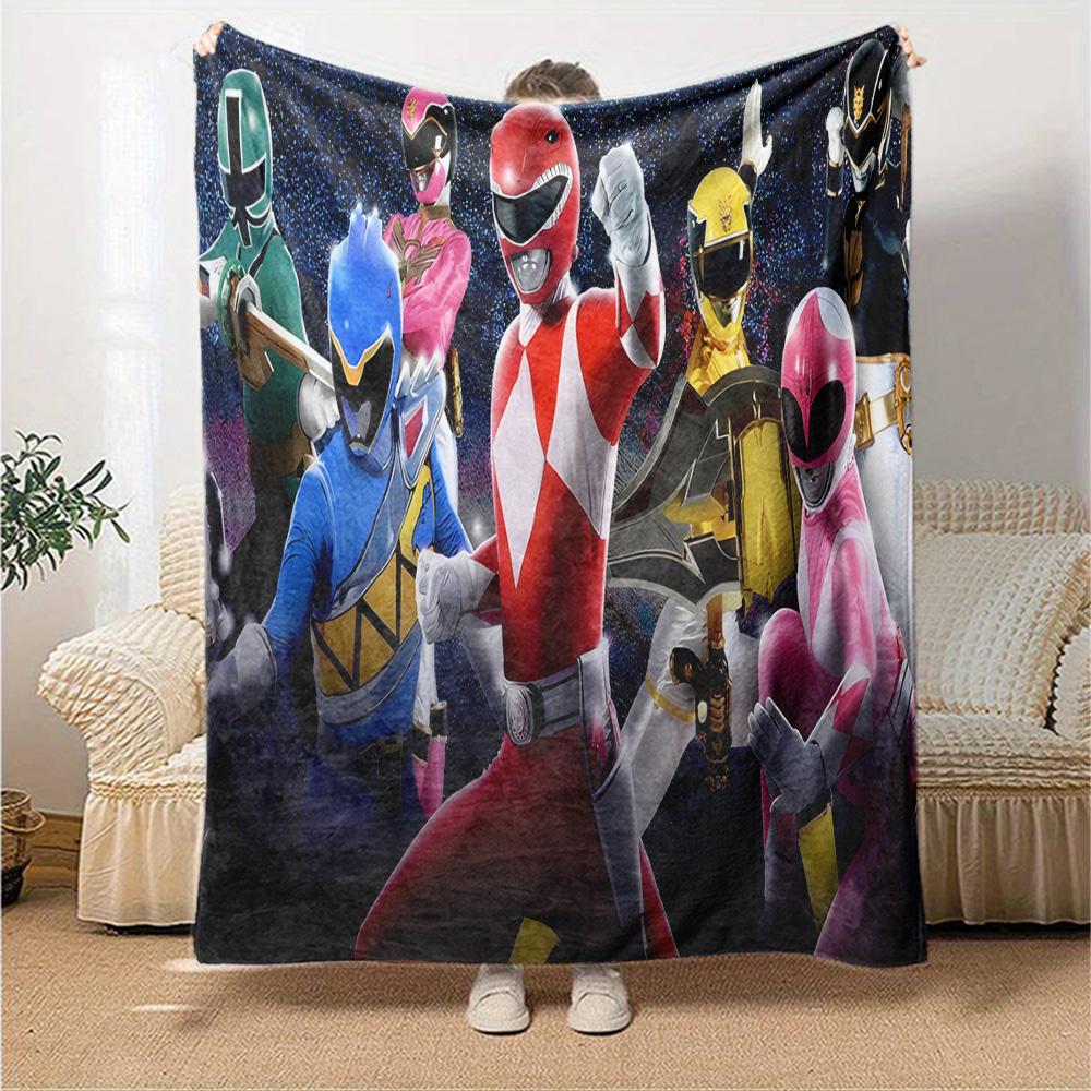 Rangers Team-up Flannel Blanket, Soft Polyester, Modern Design, All-Season for Camping, Travel, Gifts for Holidays or Birthdays