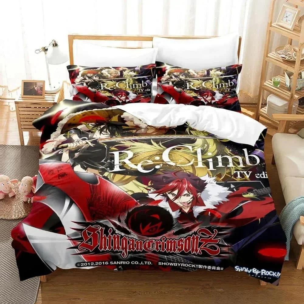 Anime Parure De Lit Bed Show By Rock! Bedding Set Single Twin Full Queen King Size Bed Set Adult Kid Bedroom Duvet Cover Sets
