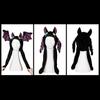 Clearstone Fledermaus-Flip für Halloween Cosplay Hut, Unisex, Schwarz,