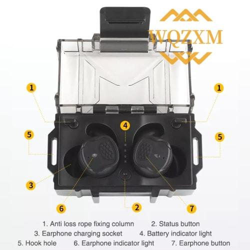 Bluetooth Earplugs, BT5.3 Military Electronic Noise Reduction Hearing Protection Earplugs for Range Shooting and Hunting (TAN)