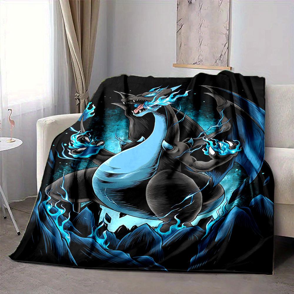 1pc Dragon, Fantasy Art Blanket Lightweight Flannel Blanket Throw Blanket For Sofa, Bed, Travel, Camping, Livingroom, Office, Couch