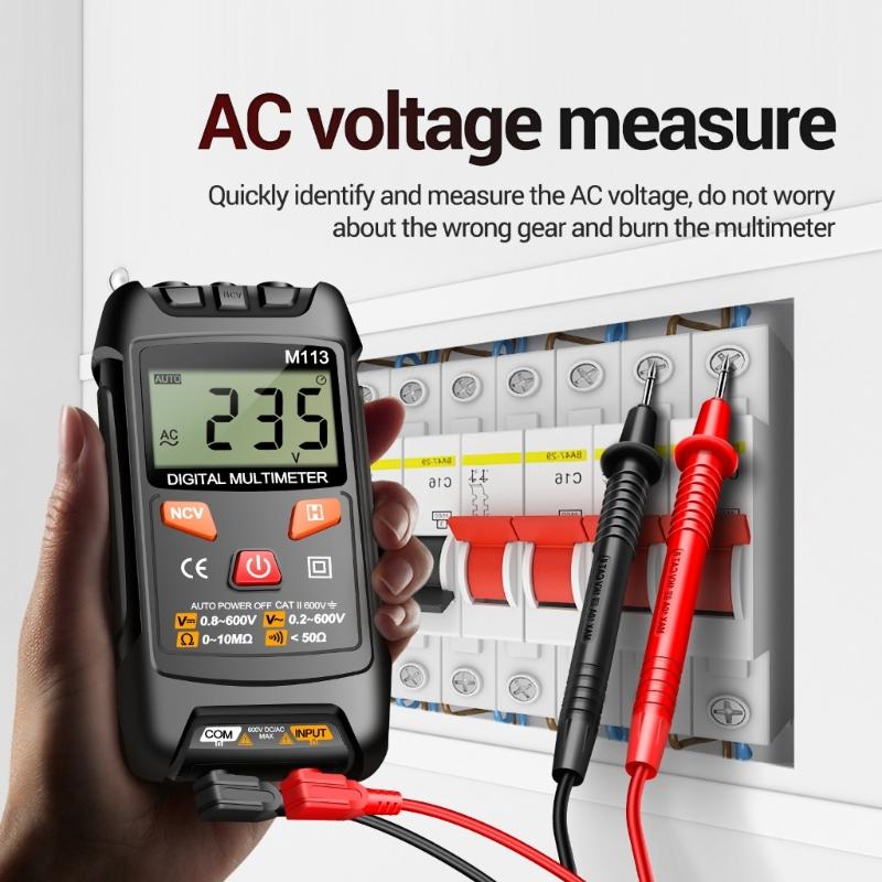 Digital Multimeter Pen Tester Autoranging Voltage Current Electric Test Meter Tool Suitable for Electrical Measurements