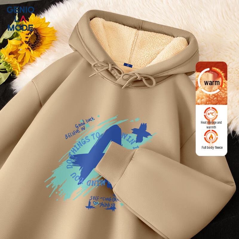 

GENIOLAMODE Men s Heavyweight Fleece Hoodie XL