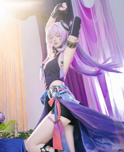 NOKIJP Shitlari Wig, Genshin Impact Cosplay, Heat-Resistant, Smooth, Easy to Style, Genshin Impact Nata Shitlari, White Star Obsidian, Master of the M