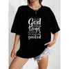 White Oversized T Shirt With God Made Dogs He Just Sat Down And Smiled Print For Casual Wear And Dog Lovers