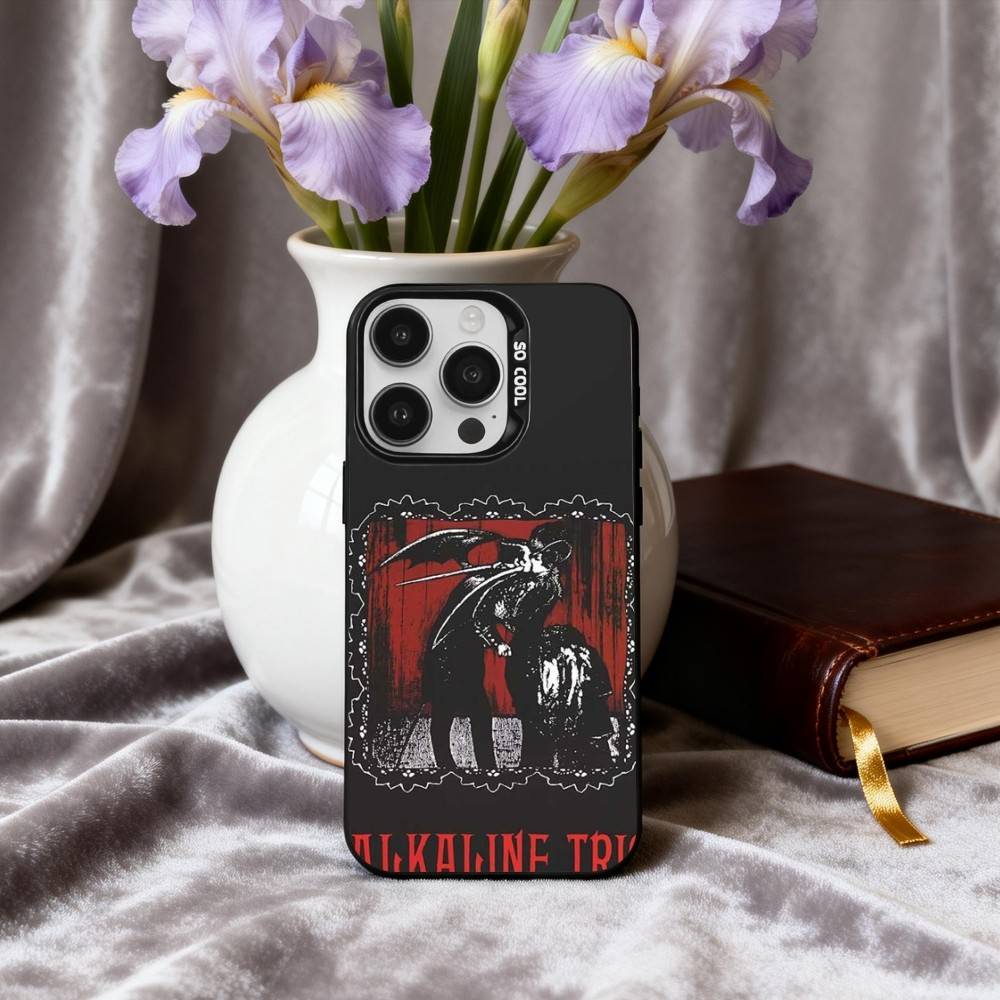 

Punk A-Alkaline T-Trio Band Phone Case For iPhone17,16,15,14,13,12,11 Plus,Pro Max Candy Silver Plated Inside Cover iPhone13PROMAX