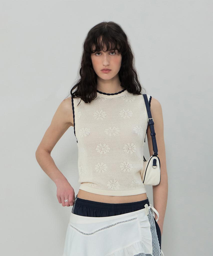 GROVE Daisy Knit Top (Ivory)