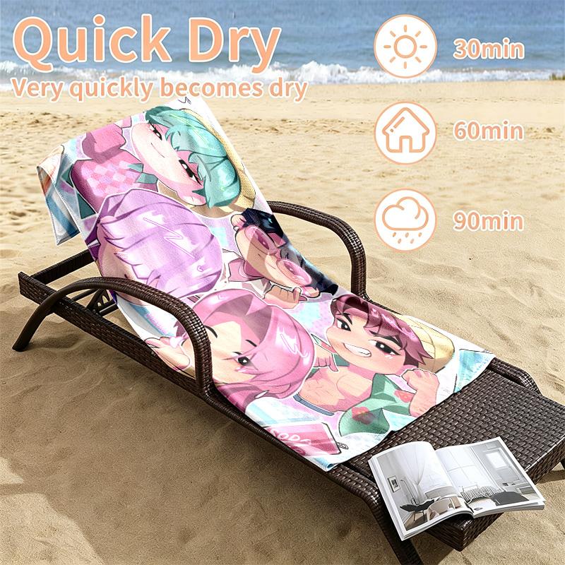 Kpop demon hunters Beach towels also serve as bath towels summer essential a musthave for the outdoors the beach and the pool