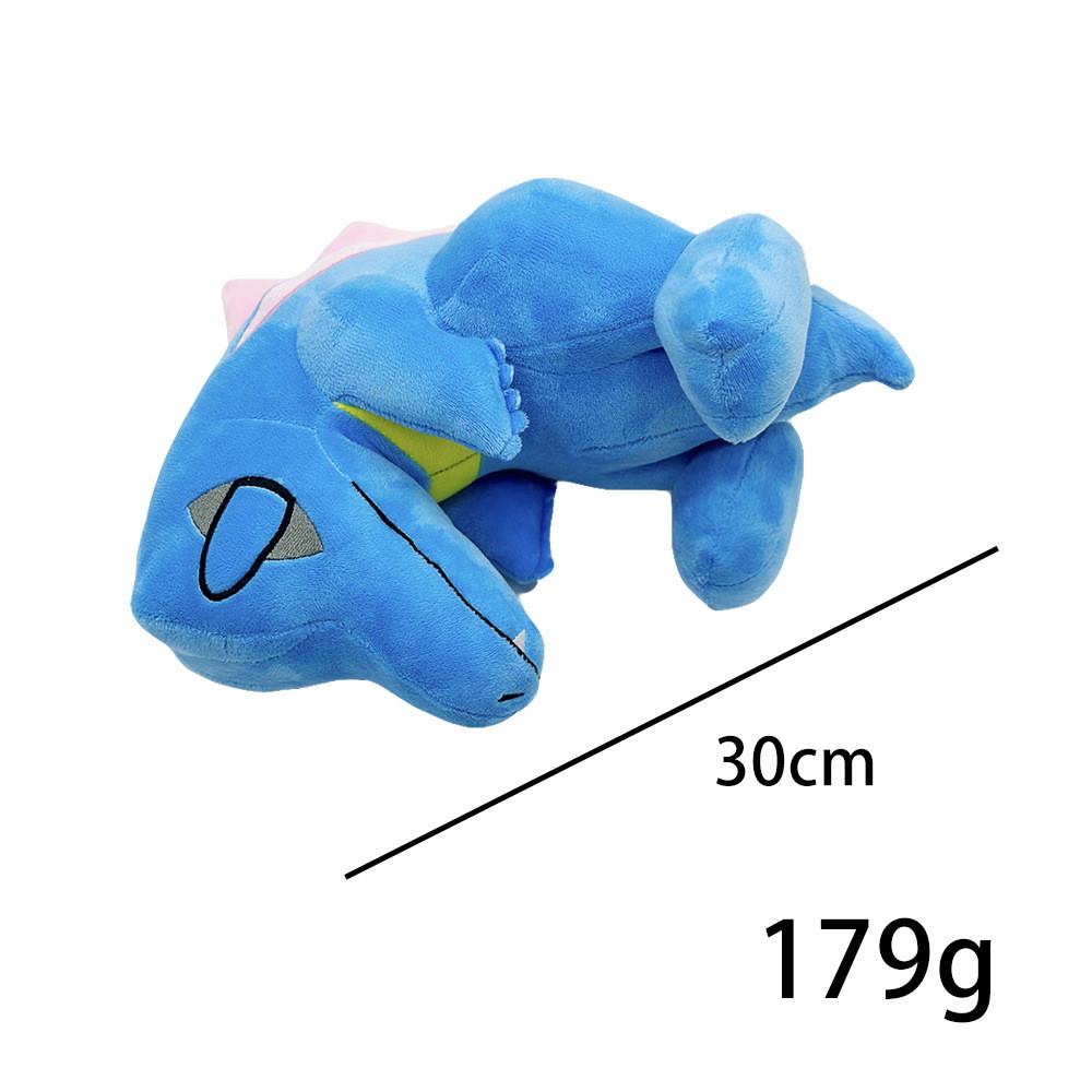 

Очаровательная плюшевая игрушка PokéMon Totodile — мягкая игрушка в виде крокодила для детей и коллекционеров | Идеальный милый подарок для водных животных Blue-30cm