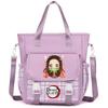 Demon Slayer Tote Bag Crossbody Bag Carrying Bag Shoulder Bag for Teenager Girl Boy Back To School Bag Men Women Leisure Travel Bag Mochila