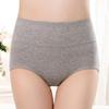 Women's High-Waisted Seamless Butt-Lifting Tummy-Control Cotton Underwear - Morandi Colors, Large Size Triangle Shorts
