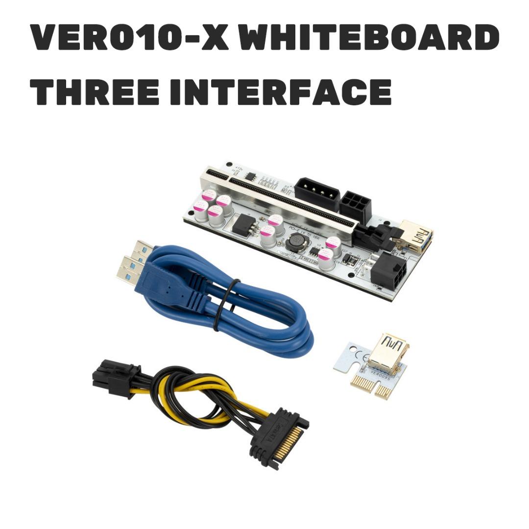 

Lvye VER010-X PCIE Riser 1X до 16X удлинитель Кабель USB 3.0 Питание SATA для майнинга