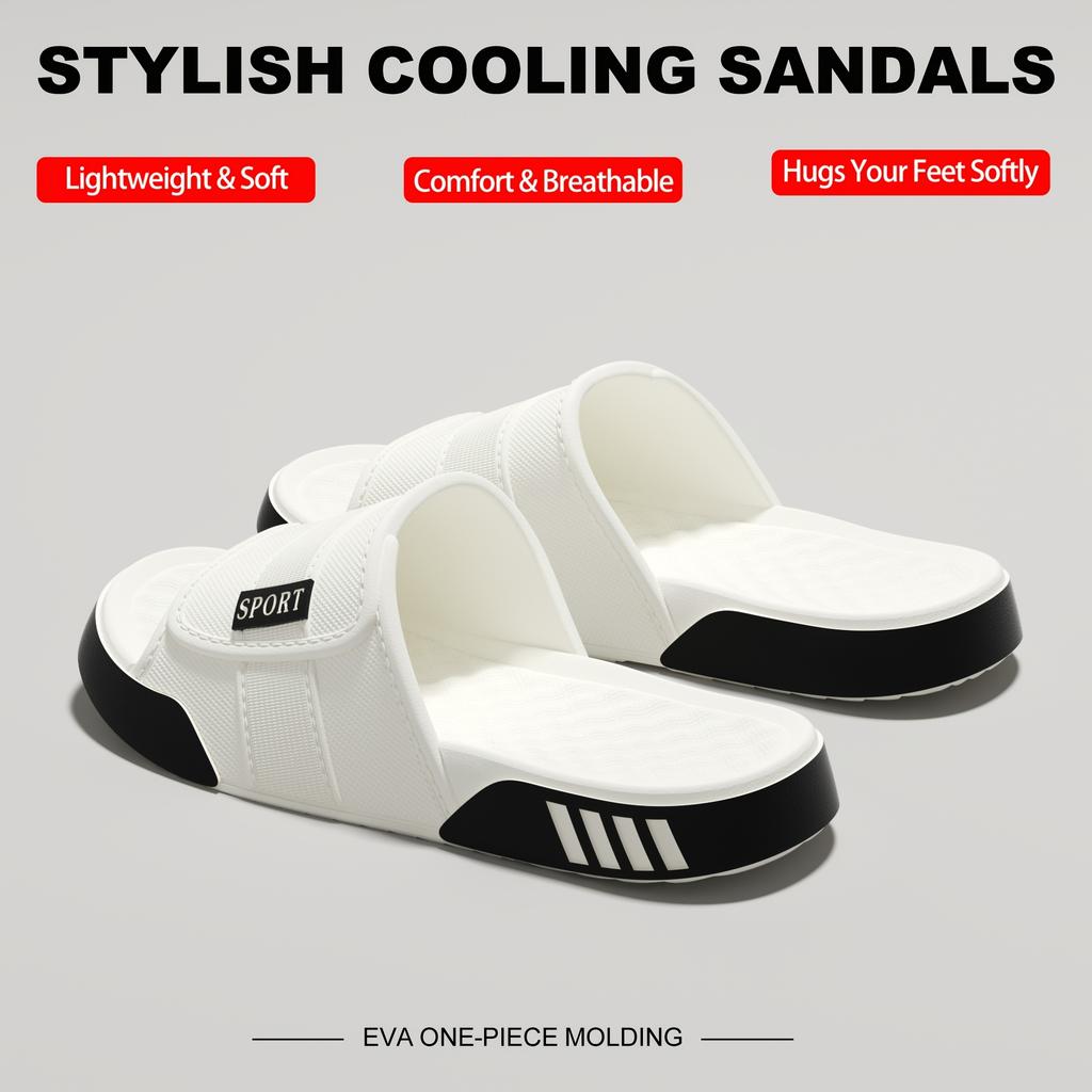 Men'S Indoor and Outdoor Slippers Thick Bottom EVA Non-slip Fashionable Wear-resistant Casual shoes
