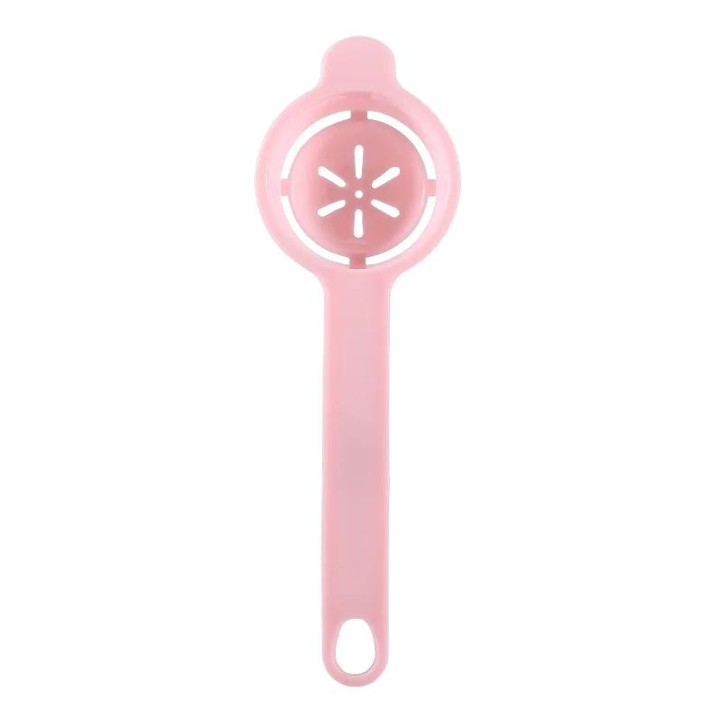 

Пластиковый разделитель яичного белка и желтка Фильтр для кухни Выпечка Кулинария Инструмент розовый