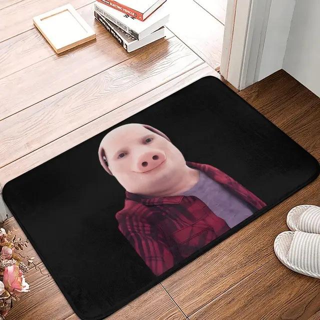 Funny John Pork Is Calling Rectangle Carpet Meme Phone Call Home Decor Mat Non Slip Floor Rug Entryway Doormat Floor Mat