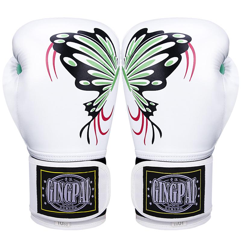 Růžové boxerské rukavice Pink Buttefly 6-12 oz pro děti, ženy, rukavice na trénink kickboxu, Pro trénink, Sparring, Muay Thai, MMA, rukavice na těžký pytel