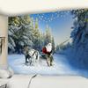 Christmas God Deer Tapestry Hippie Christmas Home Decor Tapestry Boho Room Wall Decor Background Fabric Tapiz Navideño