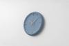 Lemnos Analog Wall Clock, Porcelain, Blue, Relief, RF22-06 BL, Diameter 274mm X 40mm