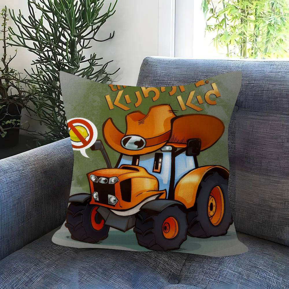 Car Tractor Decorative Personalized Pillow Dust Cover Bedroom Kids Party Decoration Pillowcase Birthday Children Gift