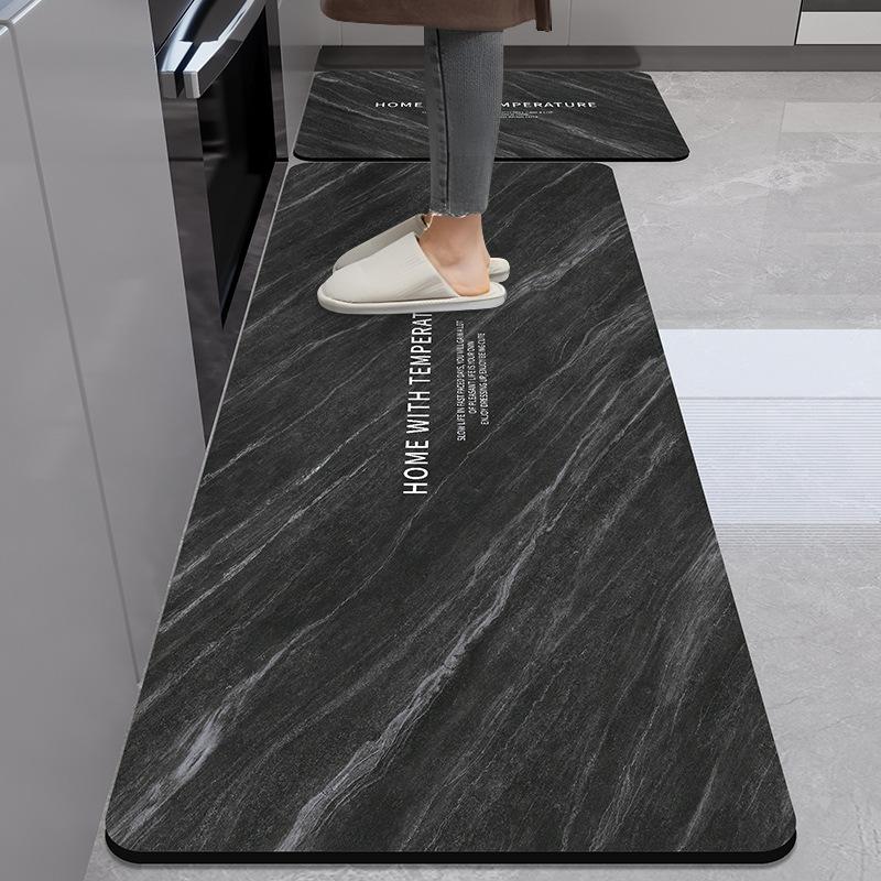 Kitchen Floor Mat Diatom Mud Dirty Anti-slip Mat Simple Air-drying Water-absorbing Mat Household Easy-to-clean Long Foot Mat