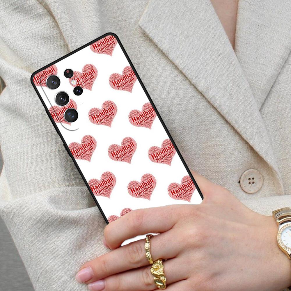 Funny Handball Quote SOFT Cell Phone Case for Samsung Galaxy S26 Ultra S25 S24 S23 S22 S21 S20 Note10 Cover