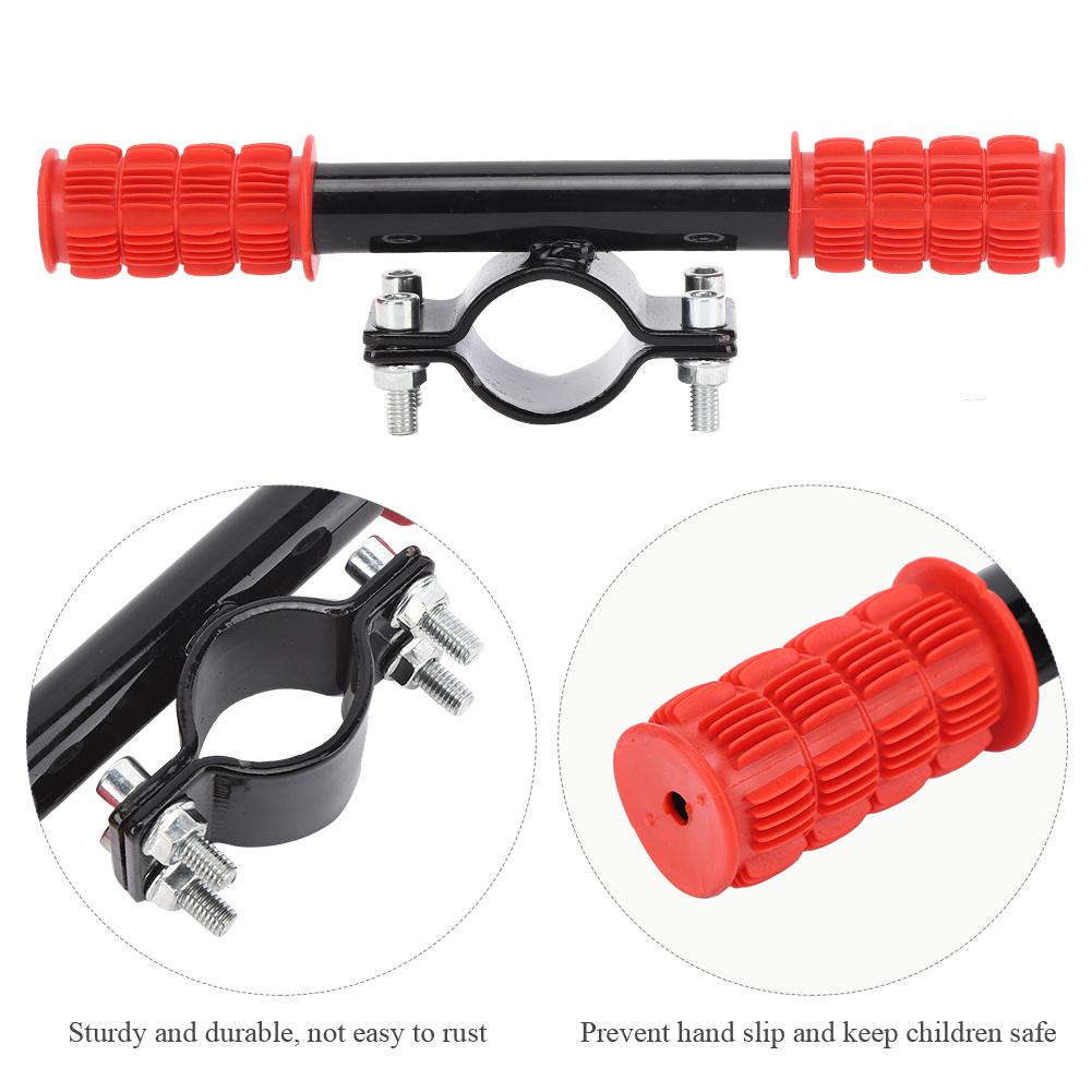TPU and Iron Kid Safety Handlebar Children Handle Grip for Xiaomi Mijia Electric Scooter Rouge