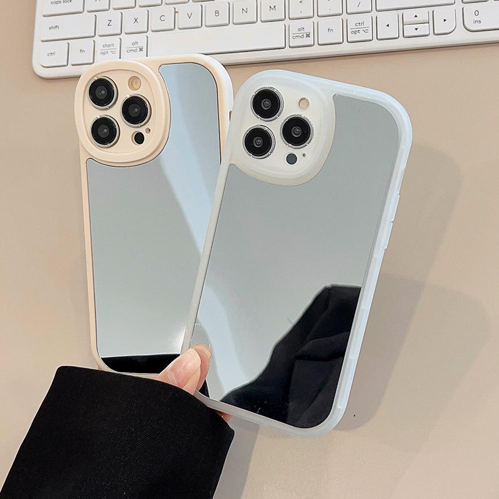 Mirror Suitable for IPhone13 Apple 14Pro Max Mobile Phone Case 16 High End Sense 15Pro Simple 12 Makeup Mirror