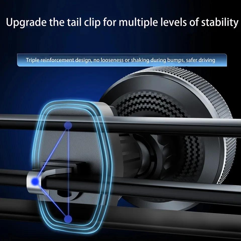 Auto Handyhalterung Kabelloses Autoladegerät 360 Grad Drehung Magnetische Saugkraft Faltbare Runde Halterung für Universelle Handys