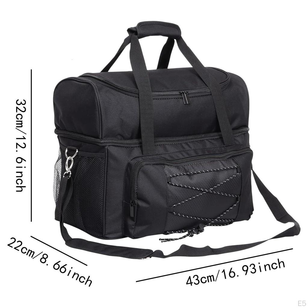 2 Ball Bowling Bag Tote Carry for Women Men Practical Padded Holder