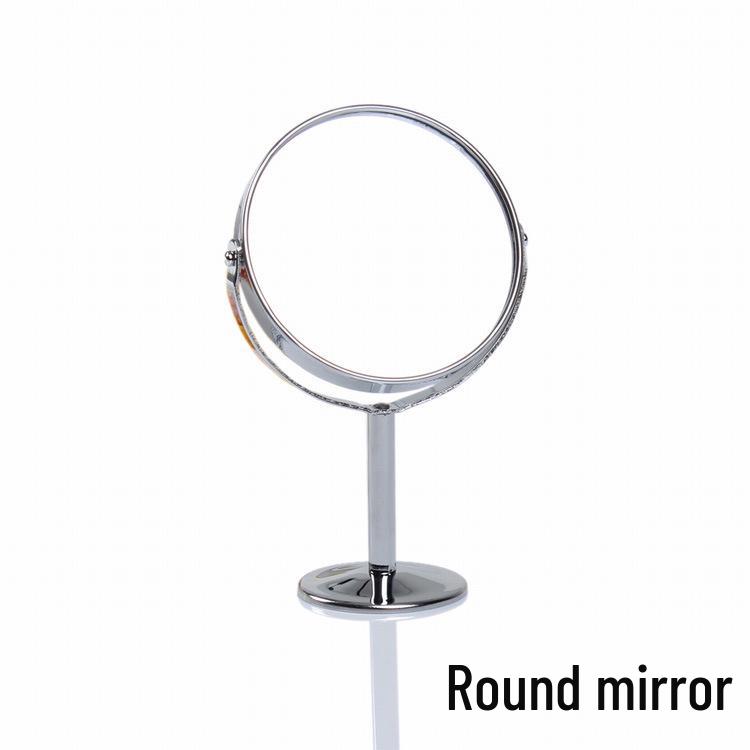 Stainless Steel Double-Sided HD Magnifying Vanity Mirror for Desktop Makeup or Dressing Table