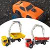 Crane Truck Toy Party Favors Miniature Birthday Gift for Ages 3+ Boys Flexible Pretend Play Realistic Engineering Vehicle Model