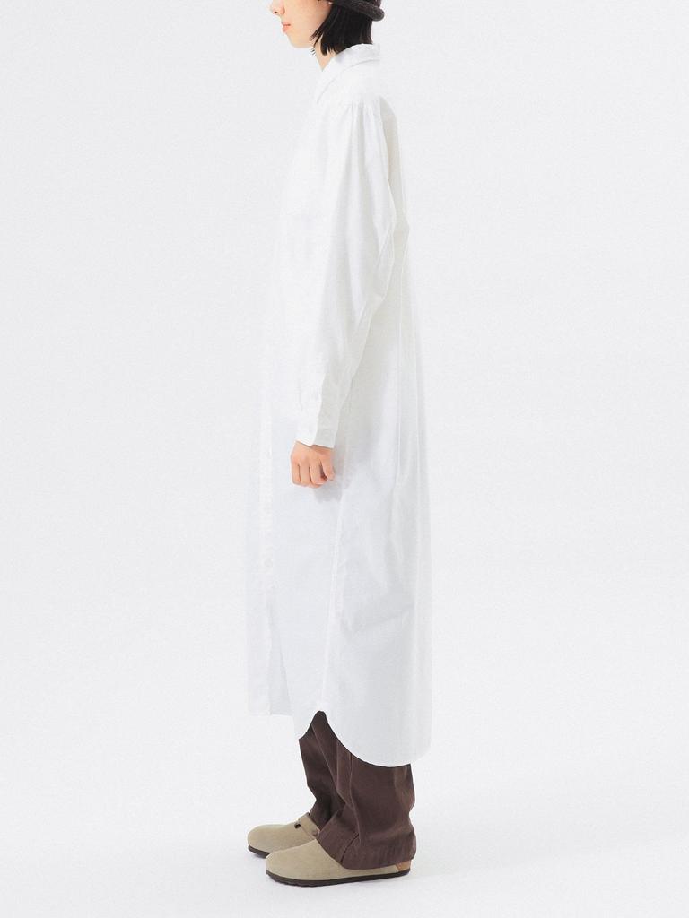 Beams Boy Women's Oxford BD Dress, Long Sleeve, White, One Size