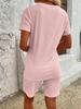2026 European Bestseller: Women's Solid Color T-Shirt & Shorts Two-Piece Summer Casual Sports Suit