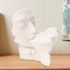 Carved Resin Sculpture Lovers Figurines Abstract Statue Collection Desktop Cabinet Housewarming