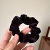 Velvet Scrunchies Set: Milk Tea & Apricot - Japanese & Korean Style Hair Accessories
