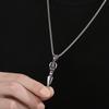 Hip Hop Stainless Steel Crown Cross Pendant Necklace Men's Women's Gothic Demon Subduing Pestle 60cm Necklace Gold Color Jewelry