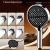 New 15CM Shower Head Large Panel High Pressure Bathing Showerhead Adjustable Spray 7 Modes Shower Nozzle For Hard Water