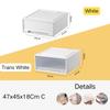 Household Closet Cabinet Storage Box Quilt Storage Box Organizing Box Drawer Storage Box Plastic Transparent Storage Box