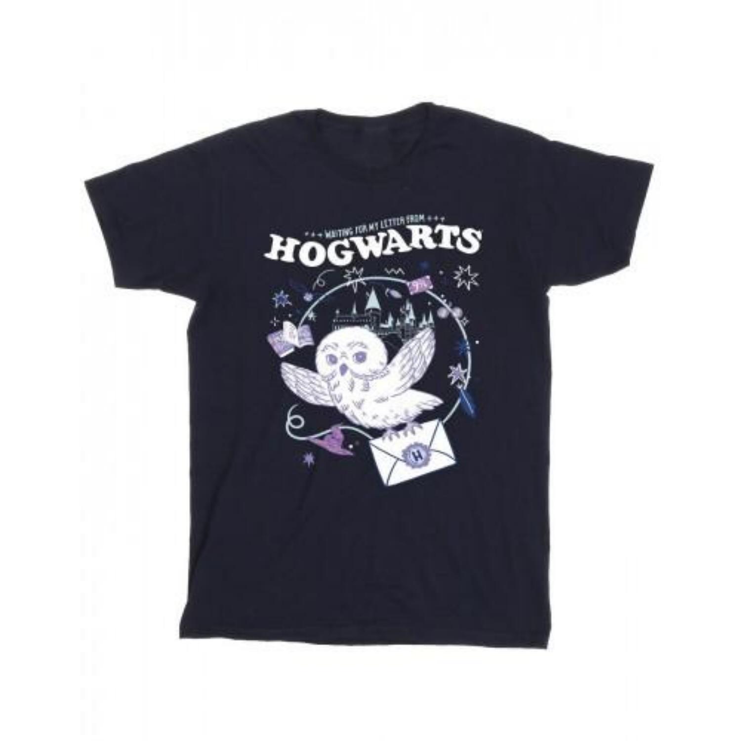 HARRY POTTER Mens Owl Letter From Hogwarts T-Shirt S