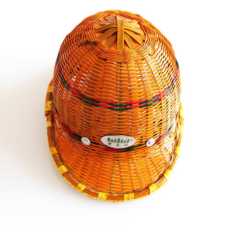 

Summer Bamboo Safety Helmet: Breathable Sun Hat for Construction and Outdoor Use Standard Bamboo Hat ZYX-1 жёлтый