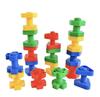 6PCS Random Screw Shaped Children's Montessori Shape Color Puzzle Plastic Toy Nut Matching Desktop Interactive Cognition
