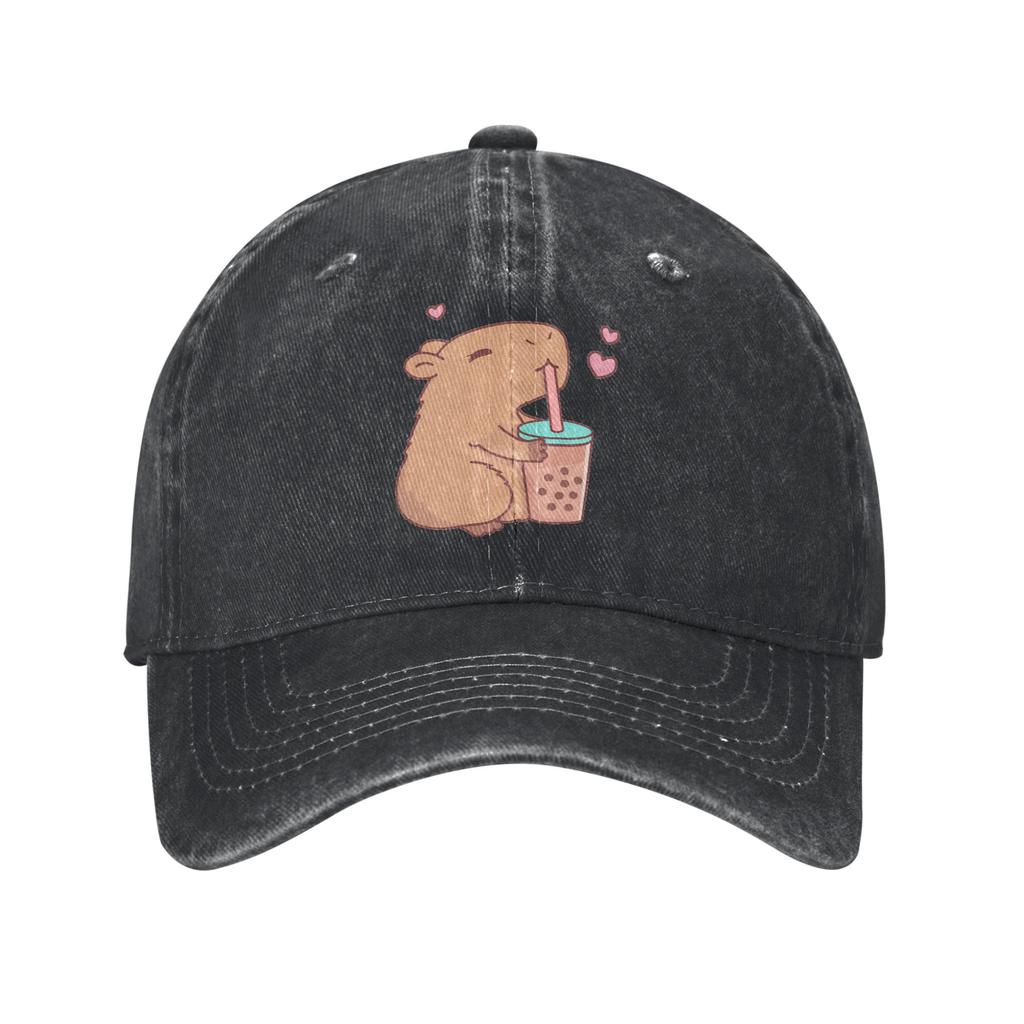 Capybara   Denim Cap Casual Baseball Caps Adjustable Hat Summer Unisex Baseball Hats