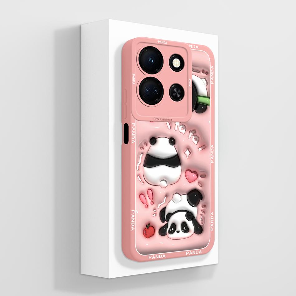 For Infinix Note 30 Pro 30i VIP Case Cute Panda Phone Back Cover For Infinix Note30 30Pro 30VIP Camera Protection Soft Fundas