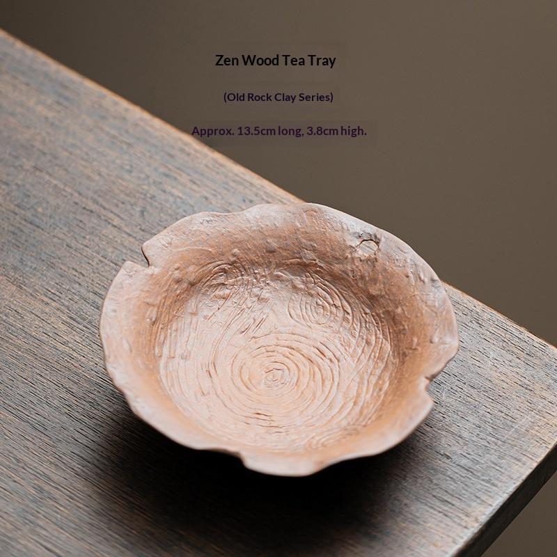 

Old Rock Clay Teapot Stand Accessories Ceramic Teapot Holder Teapot Mat Dry Brewing Tray Small Tea Table Tea Tra