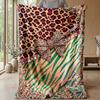 Jeweled Bow and Flowers 1 Theme blanket Lightweight Warm Flannel Blanket Decorative Throw Blanket for Home Decoration