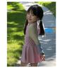 Korean Style Two-Tone Spliced Girls' Quick-Dry Swimsuit - Fashionable and Cute
