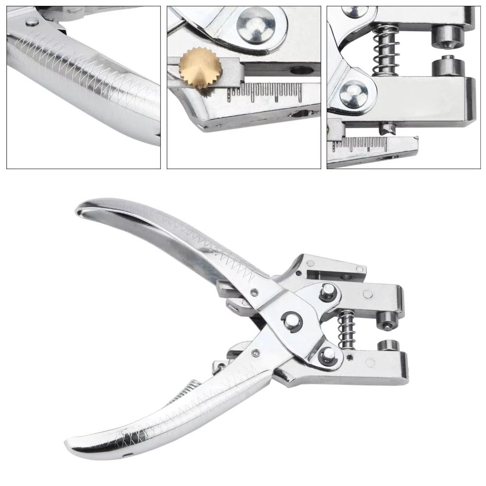 Portable Handheld Eyelet Hole Punch Hollow Design Rivet Setting Tool Grommet Pliers  Canvas Work