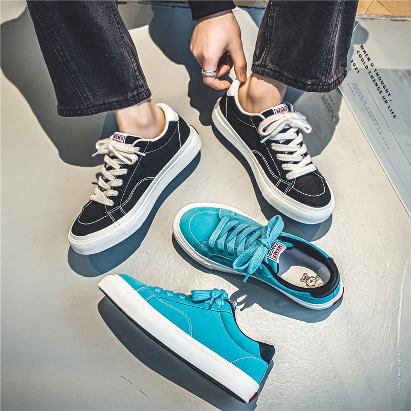 New Trendy Sports Shoes for Man Classic Comfortable Flat Shoes High-grade Anti-slip Skate Shoes Soft-soled Walking Shoe Students