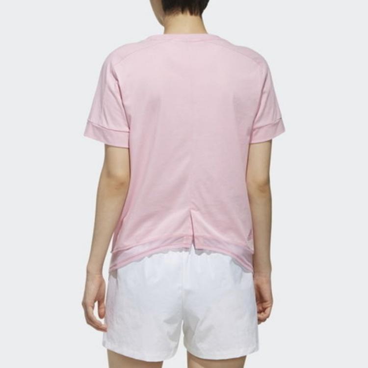Adidas Ss Tee Id Casual Comfortable Breathable Short Sleeve T-Shirt Women Tops Pink DY8650