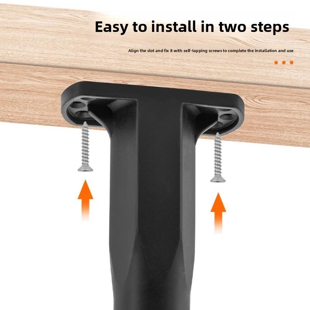 Adjustable Height Bed Frame Support Legs PP Heavy Duty Furniture Legs Black Load-bearing Bed Slats Support Legs